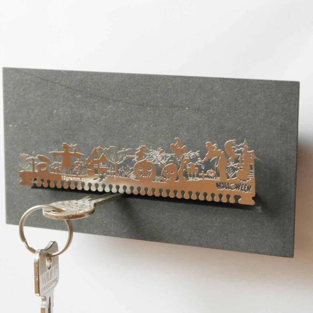 Halloween Souvenir Gift Tube - Spooky & Stylish Key Rack, Easy Storage Scarecrows, Graveyards, Witches, Bats, Pumpkins & More - image 1