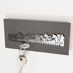 Halloween Souvenir Gift Tube - Spooky & Stylish Key Rack, Easy Storage Scarecrows, Graveyards, Witches, Bats, Pumpkins & More - thumbnail 2