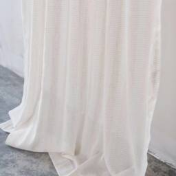 Rocha Linen Look Sheer Curtain, Faux Custom Curtain Panel, For Bedroom & Livingroom, Extra Long 1Pc - thumbnail 3
