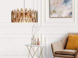 Mid Century Modern Wood Pendant Lamp Beech Wooden Lamp Shade - thumbnail 1
