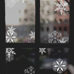 Christmas Holiday Decor, Snowflake Wall Decals, Vinyl Window Stickers, Snowflake Window Clings - thumbnail 2