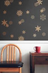 Christmas Holiday Decor, Snowflake Wall Decals, Vinyl Window Stickers, Snowflake Window Clings - thumbnail 1