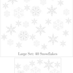 Christmas Holiday Decor, Snowflake Wall Decals, Vinyl Window Stickers, Snowflake Window Clings - thumbnail 3