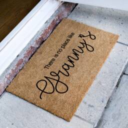 There's No Place Like Granny's - Mothers Day Gift Grandparents Personalized Family Mat Custom Coir Doormat Housewarming - thumbnail 2