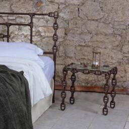 Industrial Metal Bed Frame 160x200 180x200 Areti Anchor Chain Design - thumbnail 4