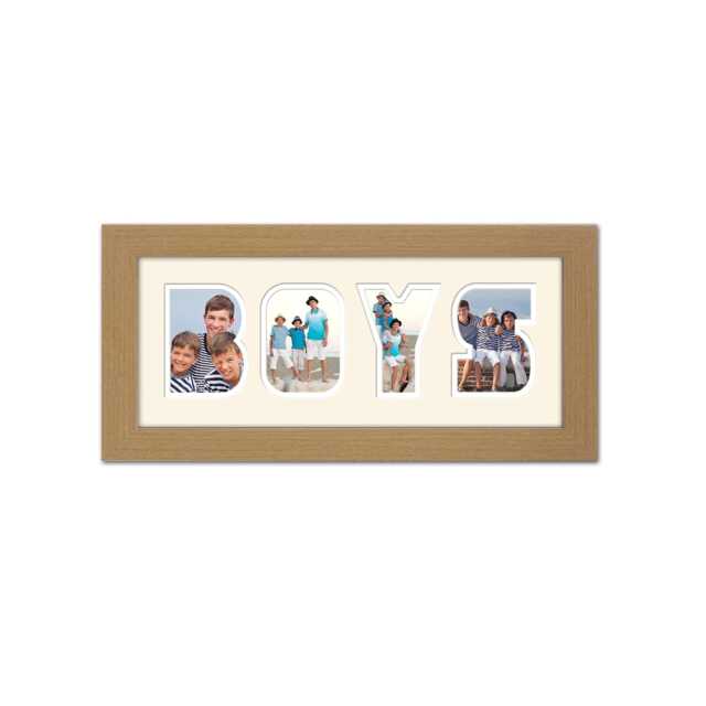 Boys Photo Frame Word Name Special Gift - 24 By Photos in A Word - image 1