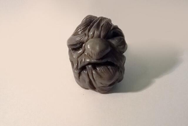 Fantaghir?? - Stone Handmade Polymer Clay Action Figure. Unique Collectible - image 1