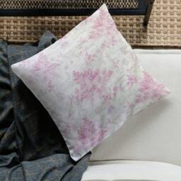 "French Pink Cushion Covers - Romantic Paris Decorative Throw Pillow 14""-18" - thumbnail 3