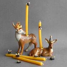 Beeswax Birthday Candle Set Of 10 - Tiny Bees Not Included - thumbnail 3