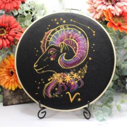 Aries Zodiac Wall Art - Astrology Star Sign Celestial Home Decor Chinese Horoscope - thumbnail 2
