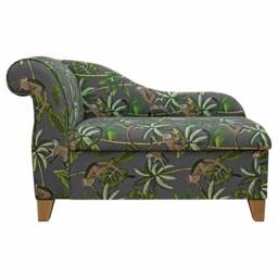 Grey Monkey Storage Chaise Longue - Tropical Jungle Indoor Ottoman Lounger Handmade in Britain - thumbnail 3