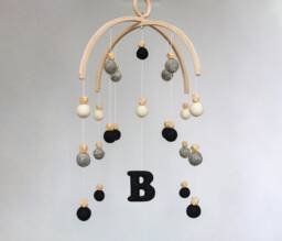 Baby Mobile Felt Ball - Pom Mobile Neutral Baby Nursery Nursery Custom