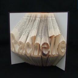 Rachelle 8 Letters Names Personalized Gift Custom Order Anniversary Birthday Gift Folded Book Art Sculpture - thumbnail 2