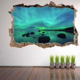 Northern Lights Nature View Wall Decal Sticker Mural Poster Print Art Home Office Decor Fr4 - thumbnail 2