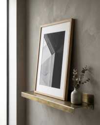 Handmade Solid Oak Photo Frame - Modern Hardwood Picture