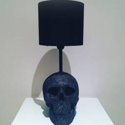 Skull Glitter Lamp // Decor Handmade By Haus Of Skulls - thumbnail 3