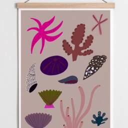 Poster/ Art Print/ Gift/ Wall Decoration/ Art/ Living Room/ Hygge/ Illustration/ Interior/ Maritime/ Sea/ Shells - thumbnail 2