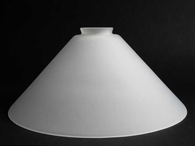 "12"" Cone Shape Pendant Frosted Glass Shade 5.5" - image 1