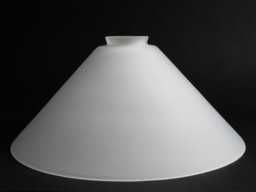 "12"" Cone Shape Pendant Frosted Glass Shade 5.5" - thumbnail 1