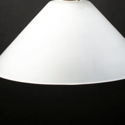 "12"" Cone Shape Pendant Frosted Glass Shade 5.5" - thumbnail 2