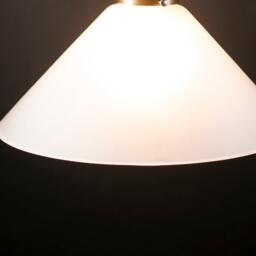 "12"" Cone Shape Pendant Frosted Glass Shade 5.5" - thumbnail 3