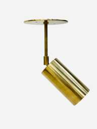 Celling Spot Light Flush Mount Wall - Adjustable Angle Ceiling Spot Light Mid Century Modern Raw Brass