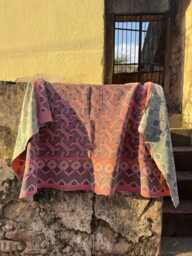 Bohemian Style Hand Embroidered Kantha Throw Carpet Inspired Home Decor - thumbnail 1