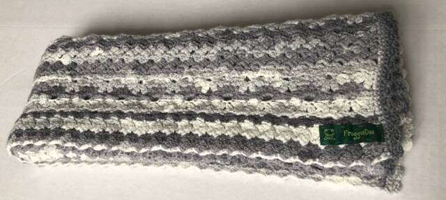 Grey & White Baby Blanket - image 1