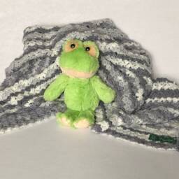 Grey & White Baby Blanket - thumbnail 3