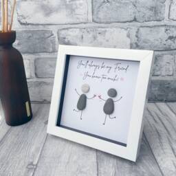Best Friend Gifts, Pebble Picture Birthday Gift For Her, Frame, Unusual Gifts Women, 60Th Gifts Women - thumbnail 3