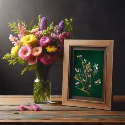 Vibrant Floral Print Spring Tree Wall Art - Exotic Birds in Emerald Green Botanical Maximalist - thumbnail 2