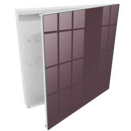 Gray Color Wall Mounted Key Cabinet, Purple Box For Home, Minimalist Backgrounds & Patterns, Lovers Of Modern Design - thumbnail 2