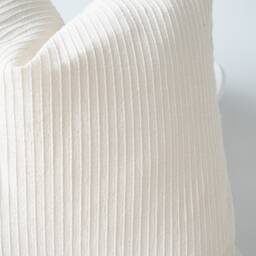 Cream Striped Pillow Cover - thumbnail 2