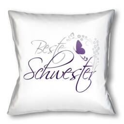 Best Sister - Curved Stylotex Decorative Pillow - thumbnail 1