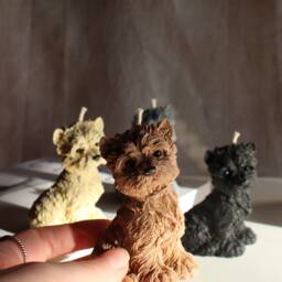 Cute Dog Candle, Puppy Pet Lovers Candle Gift, Gift For Lover, Home Decor - thumbnail 3