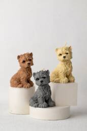 Cute Dog Candle, Puppy Pet Lovers Candle Gift, Gift For Lover, Home Decor - thumbnail 1