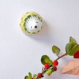 Hedgehog Gifts, Decor, Miniature, Handmade Ceramic Figurine, Woodland Animal Figurine - thumbnail 2