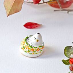 Hedgehog Gifts, Decor, Miniature, Handmade Ceramic Figurine, Woodland Animal Figurine - thumbnail 4