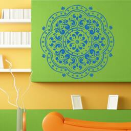 Mandala Flower Pattern Ornament Wall Sticker Vinyl Mural Decal Home House Apartment Art Decor Free Shipping L105 - thumbnail 1