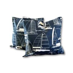 "Kuwaha Home Nautical Print Decorative Pillow Cover, 18"" X 18" - thumbnail 2