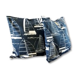 "Kuwaha Home Nautical Print Decorative Pillow Cover, 18"" X 18" - thumbnail 3