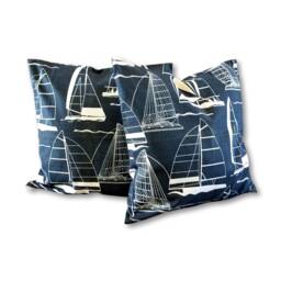 "Kuwaha Home Nautical Print Decorative Pillow Cover, 18"" X 18" - thumbnail 1