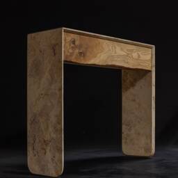 Console 04 Hallway Table in Solid Wood & Stone/Marble , Floating Or With 2 Legs - thumbnail 3