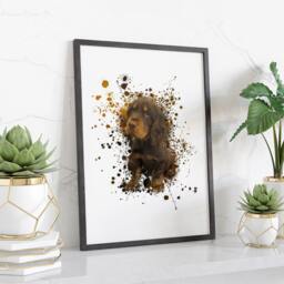 Personalised Photo Splatter Effect, Framed Digital Print, Family, Pet, Friend, Portrait Abstract Art - thumbnail 2