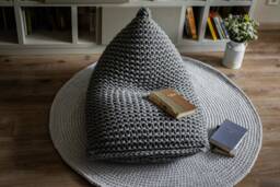 Bean Bag Chair Kids, Bedroom Floor Chair, Reading Housewarming Gift, Birthday Gift For Him