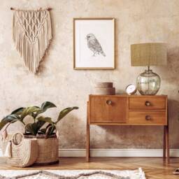 Natural Hessian Lampshade With Gold Lining - thumbnail 2