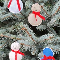 Christmas Tree Decoration/ Linen Handmade Toys For Christmas/ Zero Waste Product - thumbnail 4