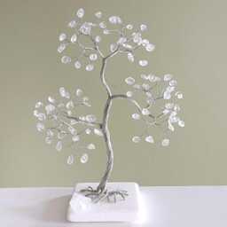 Crystal Anniversary, 15Th Gemstone Tree, Anniversary Cake Topper, Wedding Anniversary Gift, Gift For Couple, Wire Art - thumbnail 3