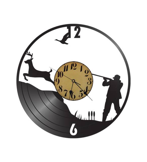 Free Shippingfree Shipping Hunting Vinyl Record Clock - image 1