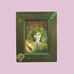 Embellished Picture Frame Turquoise Jewelry Southwestern Wall Art D??cor Distressed Wood 5X7 Wooden 5 X 7 Print Gift - thumbnail 2